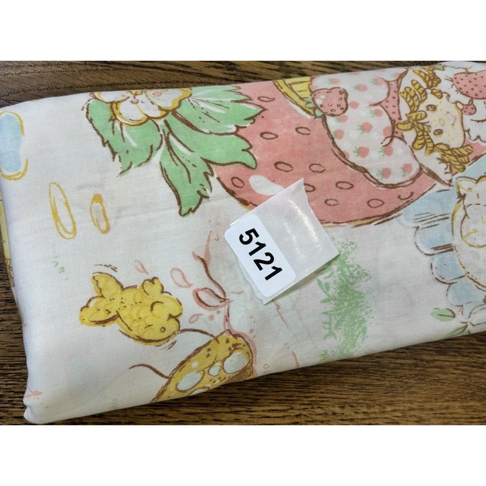Vintage Strawberry Shortcake Twin Flat Sheet